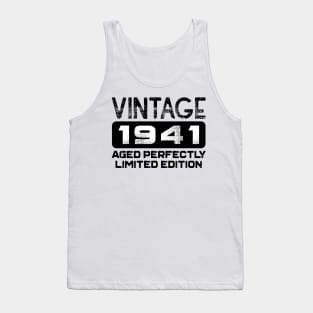 Birthday Gift Vintage 1941 Aged Perfectly Tank Top